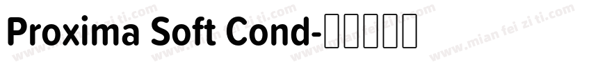 Proxima Soft Cond字体转换